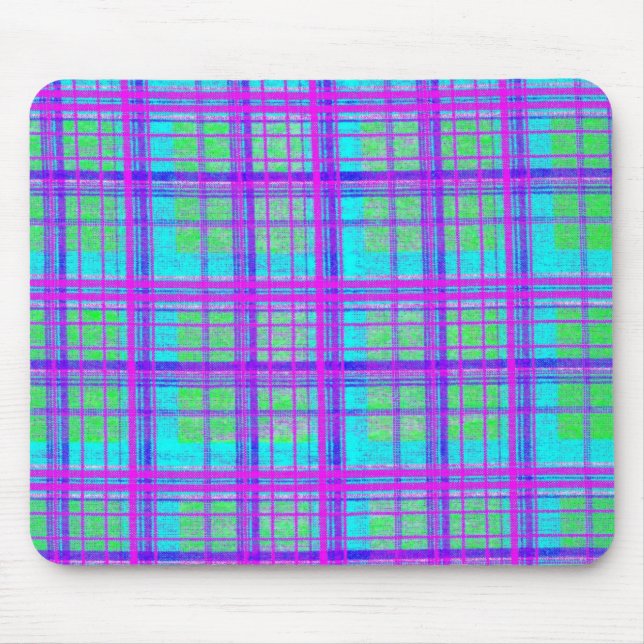 Plain Plaid 3m Mouse Pad (Front)