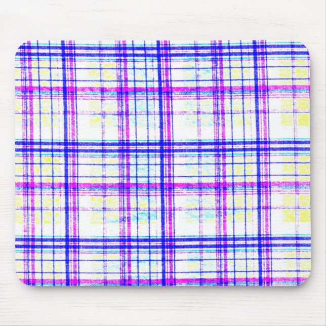 Plain Plaid 3q Mouse Pad (Front)