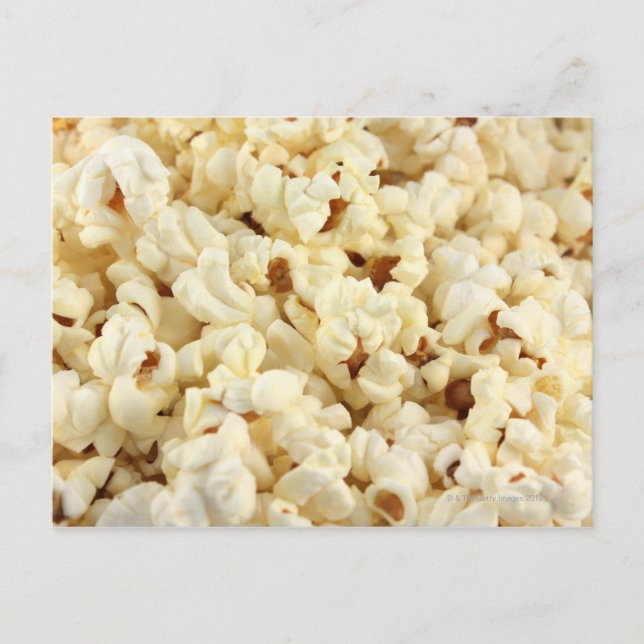 Plain popcorn close up. postcard (Front)