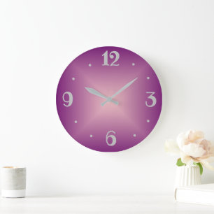 Plain Pretty Rose Pink >Wall Clock