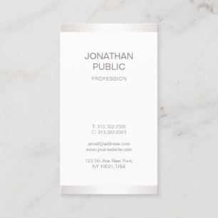 Plain Professional Elegant Modern Graphic Design Business Card