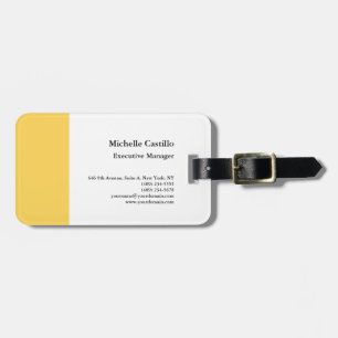 Plain Professional Minimalist Luggage Tag