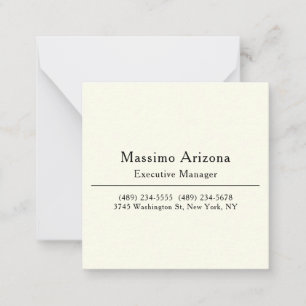 Plain Professional Modern Minimailst Card