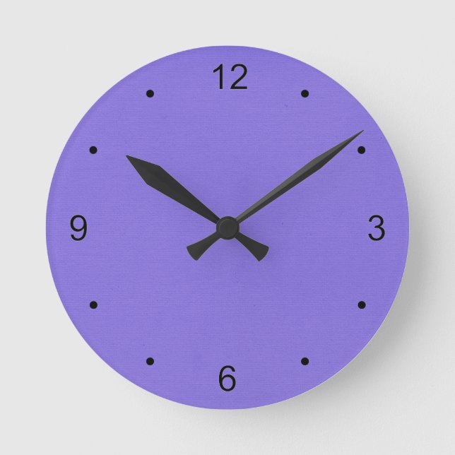 Plain Purple Round Clock (Front)