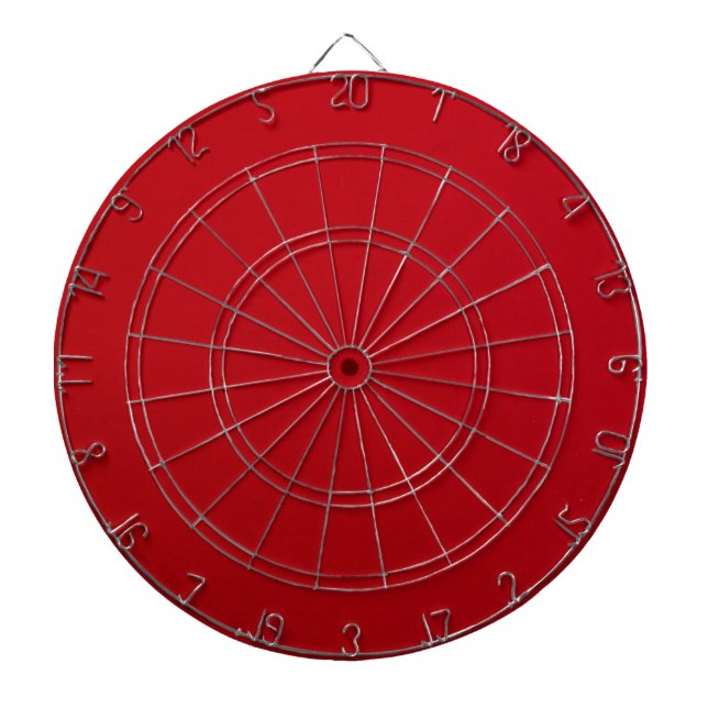 Plain Red Colour Dartboard (Front)