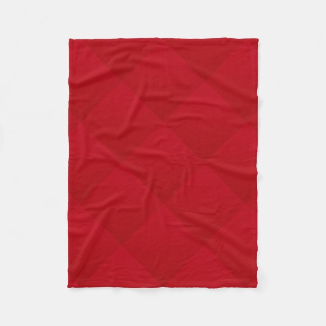 Plain Red Colour Fleece Blanket (Front)