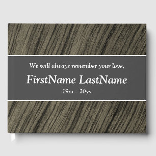 Plain, Respectable Wake Service Guestbook