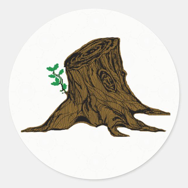 Plain Root of Jesse Tree Sticker (Front)