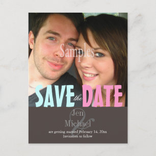 Plain, Save the Date Photo postcards, Announcement Postcard