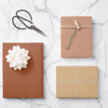 Plain Sienna Brass Burlywood Brown Shades 3 Tones Wrapping Paper Sheet<br><div class="desc">Discover the captivating beauty of our Brown Shades collection! Immerse yourself in the subtlety of Sienna, embrace the understated elegance of Antique Brass, and command attention with the sophistication of Burlywood in this 3 brown tones collection. Get ready to elevate your celebrations with a touch of timeless allure using our...</div>