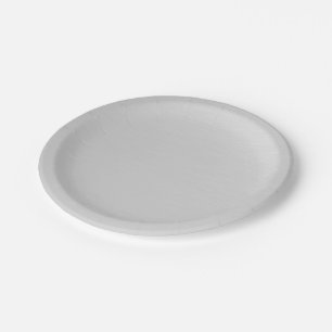 Plain Silver Paper Plate