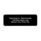 Plain simple black background white text custom