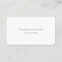Plain Simple Black White Minimalist Classical