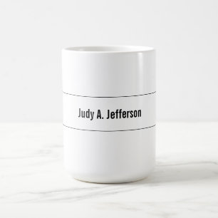 Plain Simple Classical Minimalist Coffee Mug