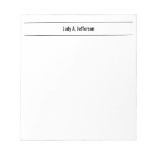 Plain Simple Classical Minimalist Notepad