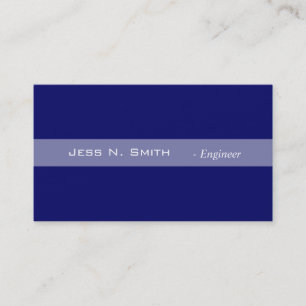 Plain,simple,elegant blue business card. business card