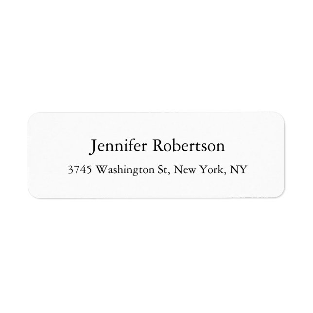 Plain Simple Elegant Classical Minimalist (Front)