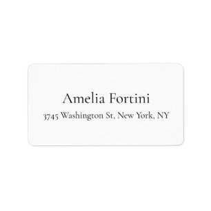 Plain Simple Elegant Modern Minimalist Label