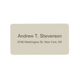 Plain Simple Elegant Modern Minimalist Label