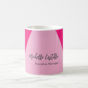 Plain Simple Feminine Minimalist Calligraphy  Coffee Mug