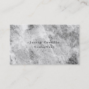 Plain Simple Minimalist Design Grey Business Card