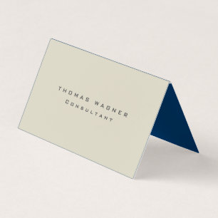 Plain Simple Modern Trendy Minimalist Business Card
