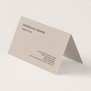 Plain Simple Professional Modern Business Card