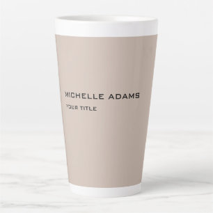 Plain Simple Professional Modern Latte Mug