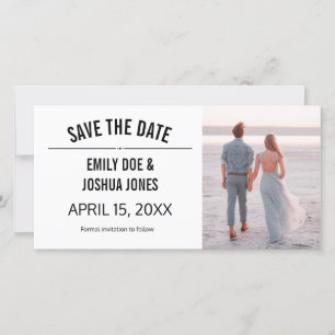 plain simple save the date wedding custom template