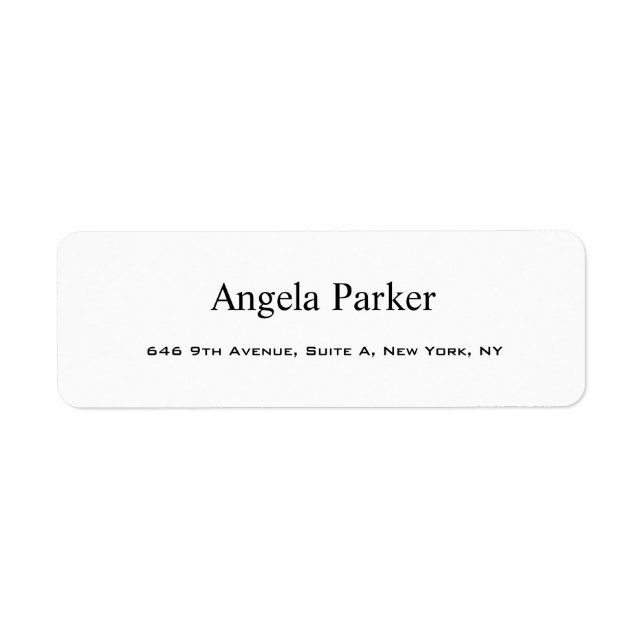Plain Simple White Professional Modern (Front)