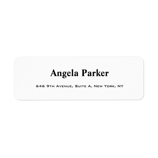 Plain Simple White Professional Modern (Front)