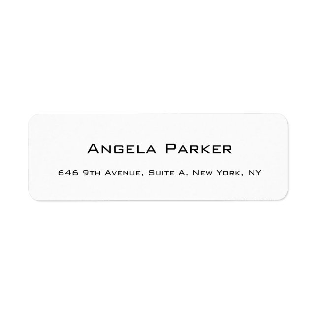 Plain Simple White Professional Modern Minimalist (Front)