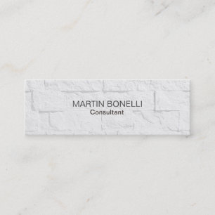 Plain Slim Grey Wall Effect Modern Business Card
