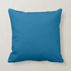 Plain solid colour blue  pillow
