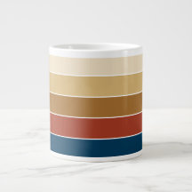 Plain Solid Coloured Striped Warm Autumn Colours