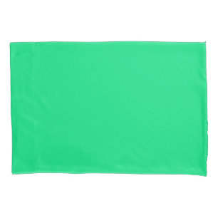 Plain solid green pillowcase
