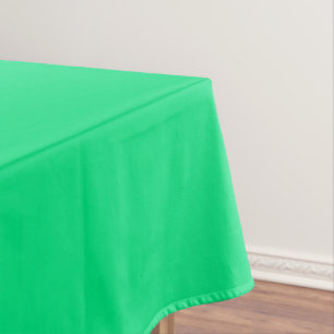 Plain solid green tablecloth