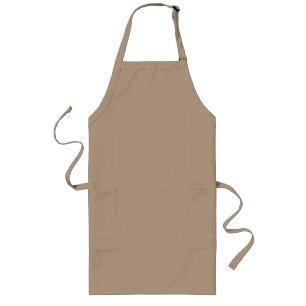 Plain Solid Khaki Colour Apron