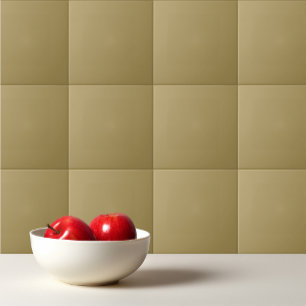Plain solid pastel antique brass brown beige tile
