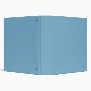 Plain solid pastel dusty blue binder