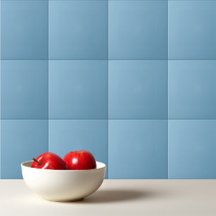 Plain solid pastel dusty blue tile