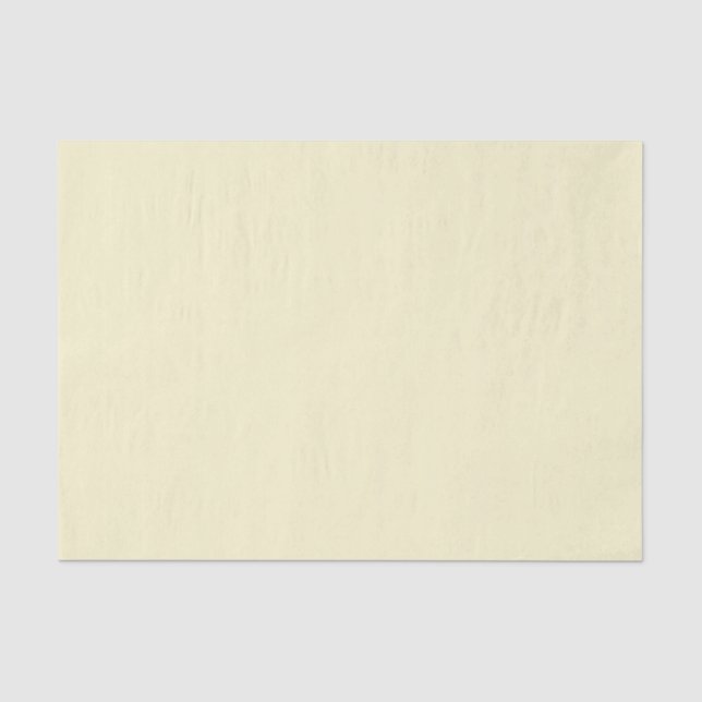 Plain Solid Pastel Yellow Tissue Paper (Front)