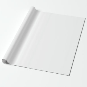 PLAIN SOLID WHITE   WRAPPING PAPER