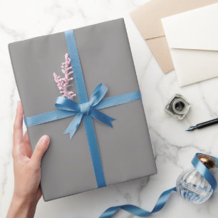 Plain Space Grey Colour Shade Tone Wrapping Paper