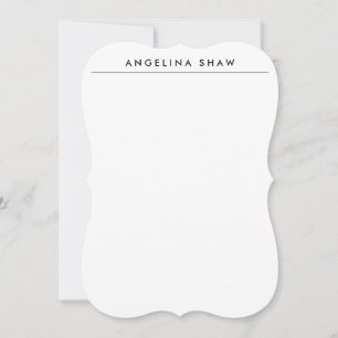 Plain Stylish White Professional Creation Card