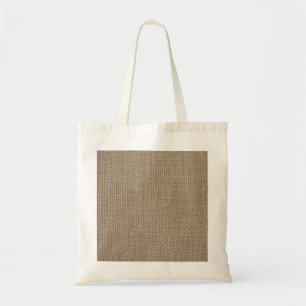 Plain tan burlap background template tote bag