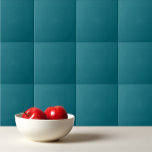 Plain teal dark Caribbean blue water Tile<br><div class="desc">Plain teal dark Caribbean blue water design.</div>