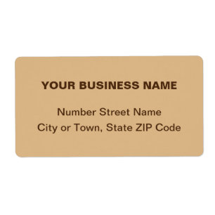 Plain Text Monochrome Brown Business Shipping