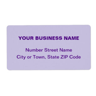 Plain Texts Monochrome Purple Business Shipping