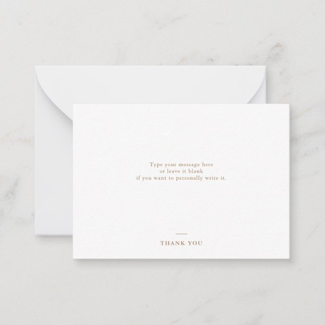 Plain Typography Thank You Card (Front)